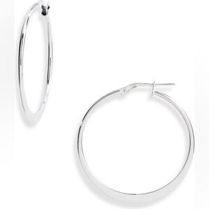 Sterling Silver Hoop Earring Argentine Vivo New